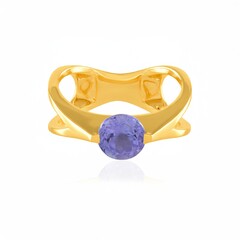 Zilveren ring met een tanzaniet (de Melo Essence)