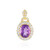 Zilveren hanger met een Marokkaanse Amethist