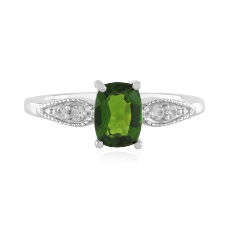 Russischer Diopsid-Silberring