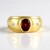Anello in argento con Granato Mozambico