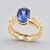 Anello in oro con Tanzanite AAA (de Melo)