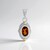 Pendentif en argent et Citrine Madère (Granulieren)