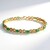 Bracciale in argento con Smeraldo Brasiliano