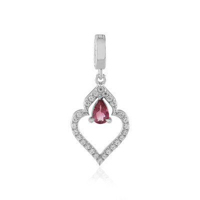 Ciondolo in argento con Tormalina Rosa Nigeriana