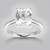 Anello in argento con Topazio Bianco