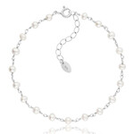 Bracciale in argento con Perla d'Acqua Dolce Bianca