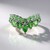 Anello in argento con Apatite Verde