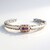 Bracelet en argent et Rubis de Birmanie (Gems en Vogue)