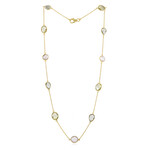 Collier en argent et Quartz citron