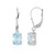 Sky Blue Topaz Silver Earrings