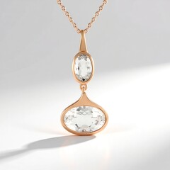 Collana in argento con Quarzo Bianco