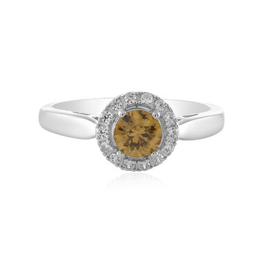 Anello in argento con Zircone Giallo