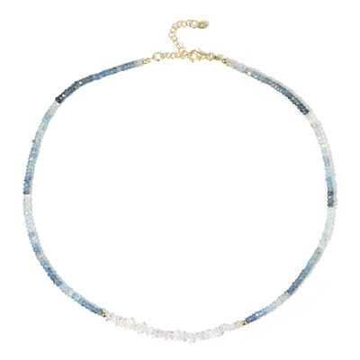 Collar en plata con Aguamarina Santa María (Riya)