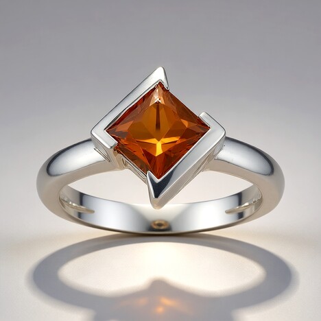 Anello in argento con Topazio Tepetate