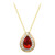 Collar en oro con Ópalo de fuego de México (CIRARI)
