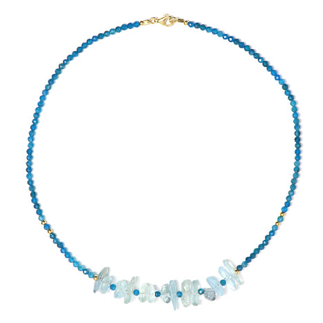 Edelstein-Silberhalskette