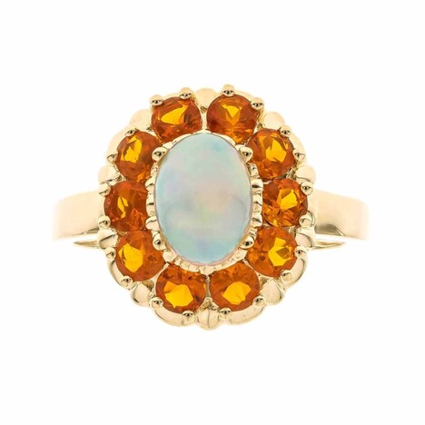 Gouden ring met een AAA Welo-opaal (CIRARI)