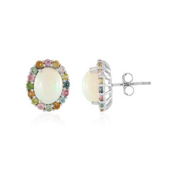 Boucles d'oreilles en argent et Opale Welo