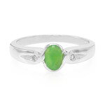 Bague en argent et Chrysoprase impériale