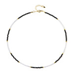 Edelstein-Silberhalskette