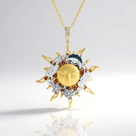 Collana in argento con Citrino (Gems en Vogue)