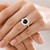 Bague en argent et Onyx noir