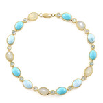 Edelstein-Silberarmband (KM by Juwelo)