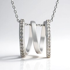 Collana in argento con Diamante Cioccolato I2