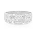 Zilveren ring met diamanten