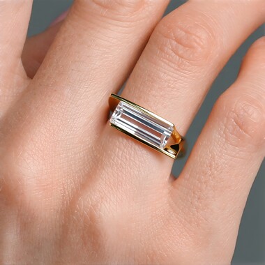 Mehrfarbiger Ukrainischer Topas-Goldring (de Melo)