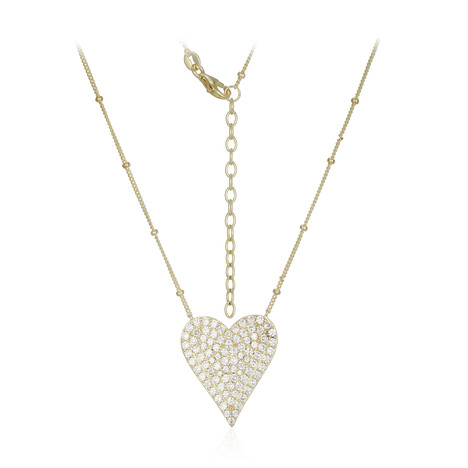Zircon Silver Necklace (Adela Silber)