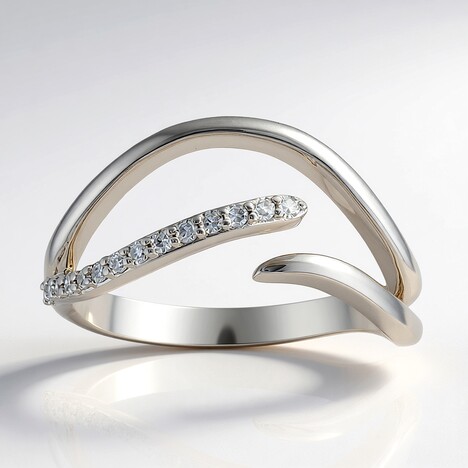 Anello in oro con Diamante I1 (H) (de Melo Gold)