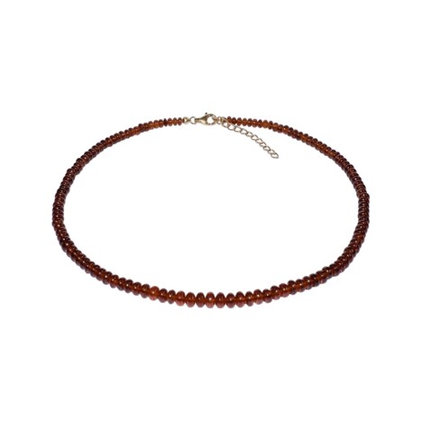 Collar en plata con Granate Hesonita