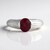 Anello in argento con Rubino del Madagascar (de Melo Essence)