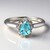Anello in argento con Fluoroapatite Verde