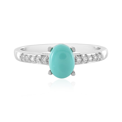Zilveren ring met een turkoois