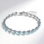 Bracciale in argento con Topazio Blu Cielo