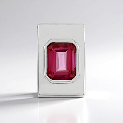 Ciondolo in argento con Topazio Rosa