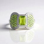 Anello in argento con Peridoto (de Melo Essence)