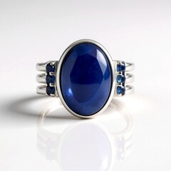 Anello in argento con Cianite