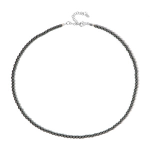 Collana in argento con Ematite Nera