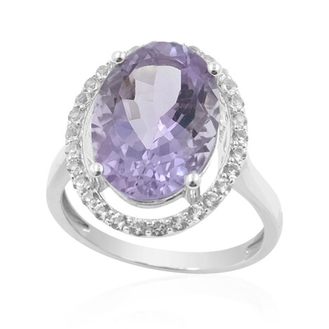 Lavendel-Amethyst-Silberring