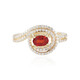 Bague en or et Rubis de Tanzanie (de Melo)