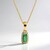 Collana in argento con Tormalina Verde di Benedito