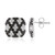 Orecchini in argento con Spinello Nero