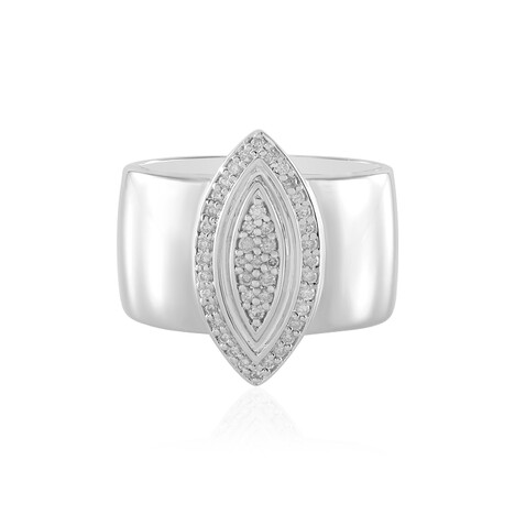 Bague en argent et Diamant I2 (H) (de Melo Essence)