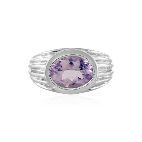 Bague en argent et Quartz Fleur de Lys