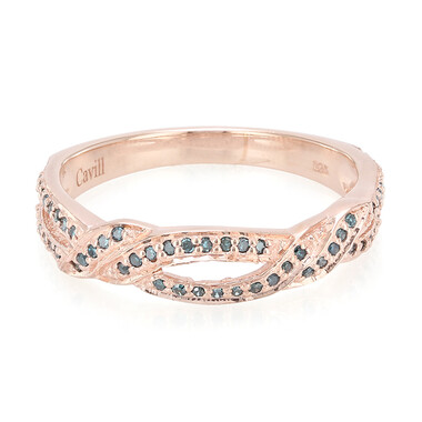 Fancy-Diamant-Silberring