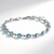 Bracelet en argent et Topaze bleu Suisse