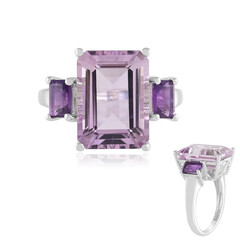 Anello in argento con Ametista Rose de France